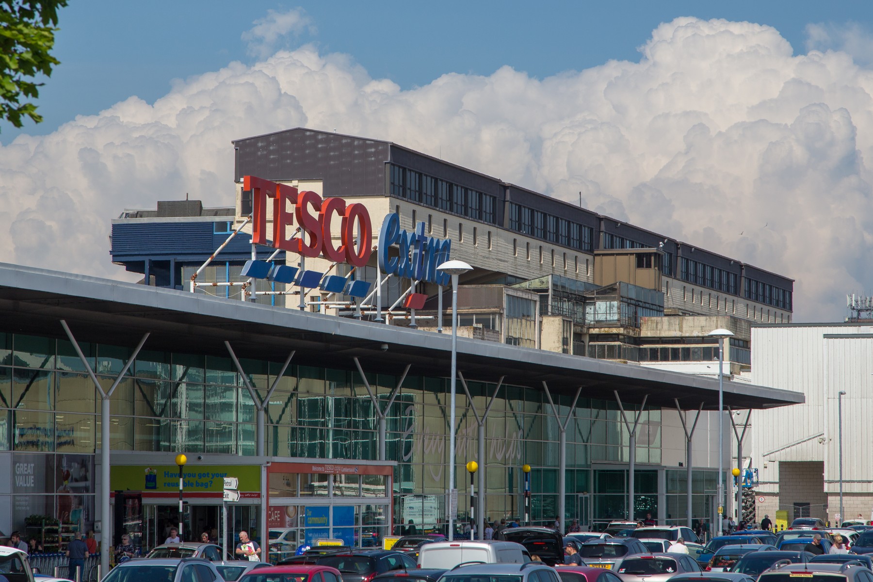 Tesco Extra in Cumbernauld, photographed in 2018