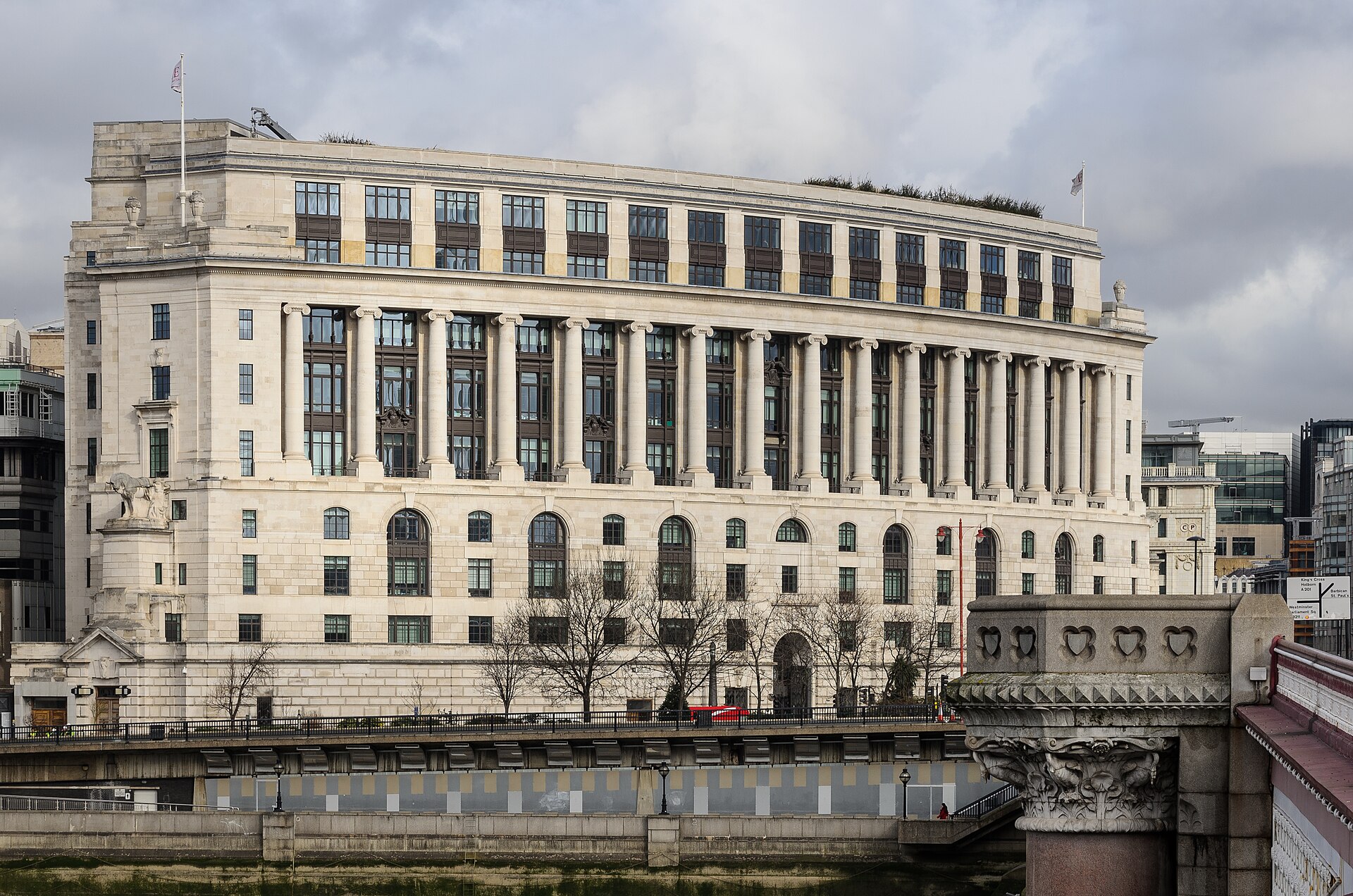 Unilever House in London, photographed in 2014